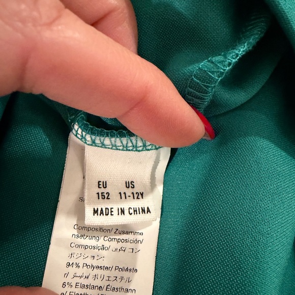 Teal Ruffle Off-Shoulder Dress - Picture 2 of 2